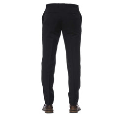Trussardi Black Virgin Wool Men’s Trouser - Trousers
