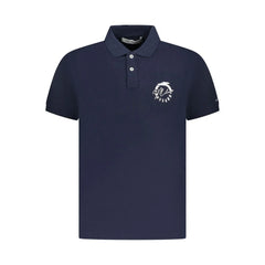 Trussardi Blue Cotton Men Polo Shirt - Polos