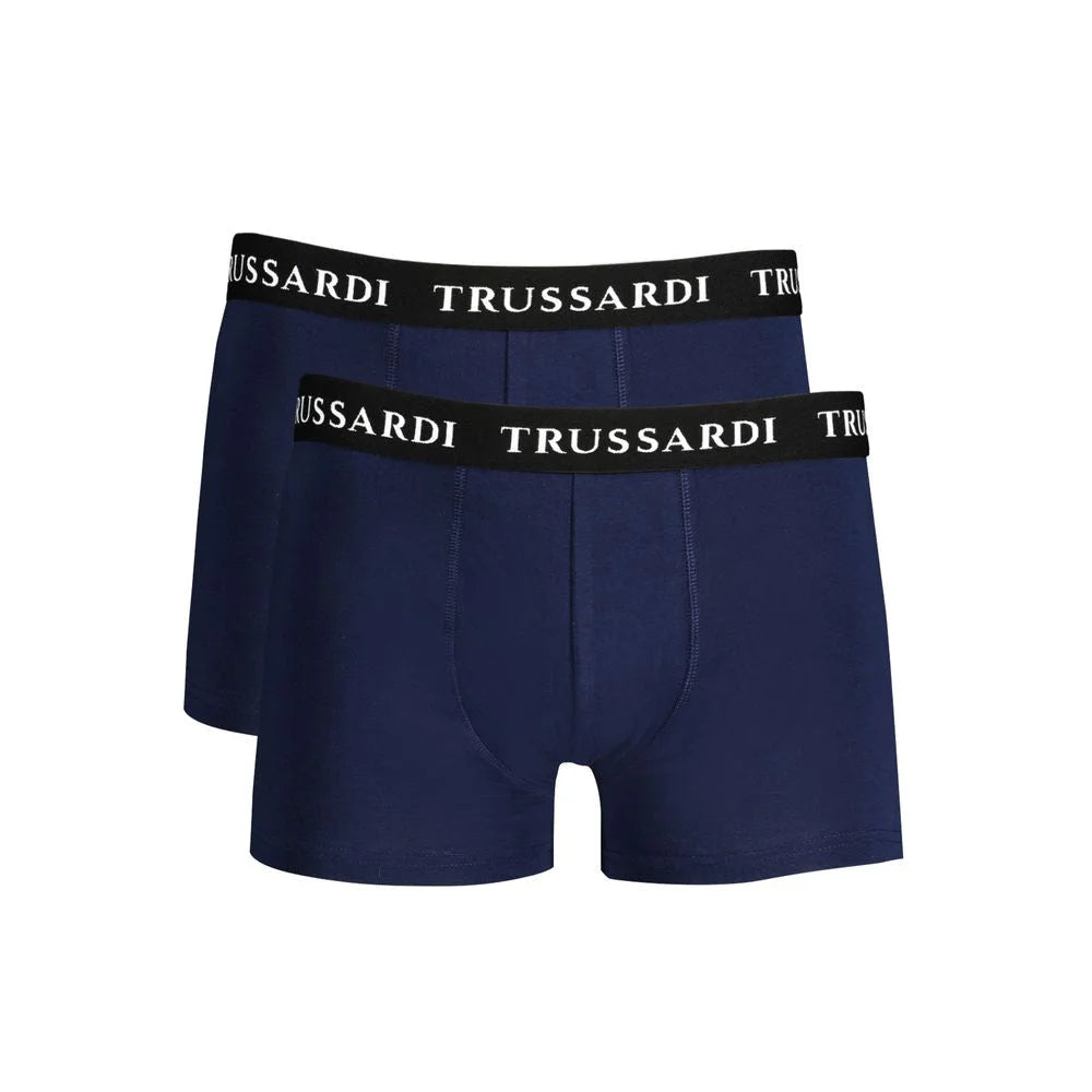 Trussardi Blue Cotton Underwear - Boxer Briefs