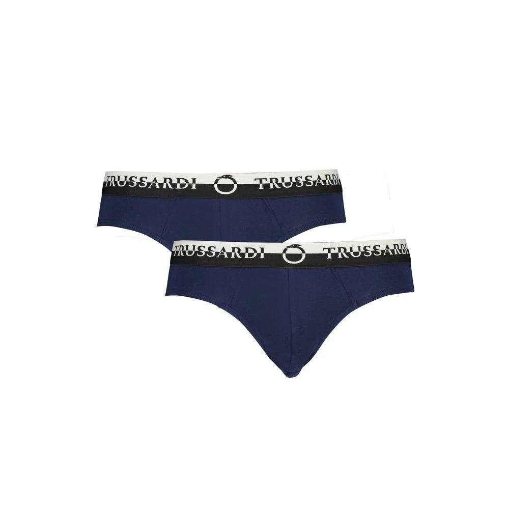 Trussardi Blue Cotton Underwear - L