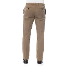Trussardi Brown Cotton Men’s Trouser - Trousers