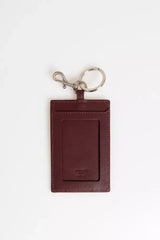 Trussardi Brown Leather Men Badge Holder - Keychains