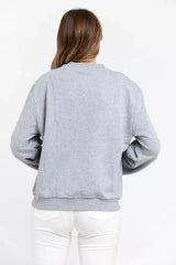 Trussardi Gray Cotton Women Sweatshirt - Sweatshirts