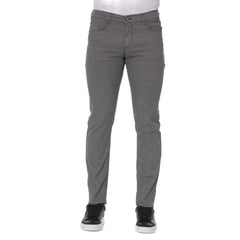 Trussardi Jeans Gray Cotton Men’s Pants - Jeans