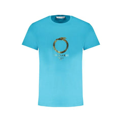 Trussardi Light Blue Cotton Men TShirt - T-Shirts