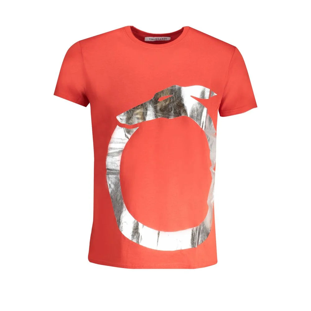 Trussardi Red Cotton T-Shirt - T-Shirts