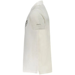 Trussardi White Cotton Men Polo Shirt - Polos