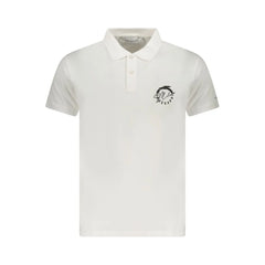 Trussardi White Cotton Men Polo Shirt - Polos