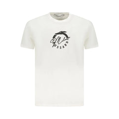 Trussardi White Cotton Men T-Shirt - T-Shirts