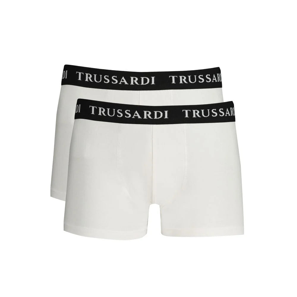 Trussardi White Cotton Underwear - Boxer Briefs