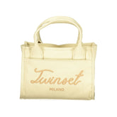 Twinset Beige Cotton Women Handbag - Shopper Bags