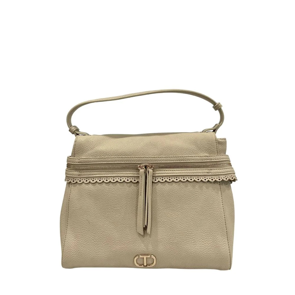 Twinset Beige PU Women Handbag