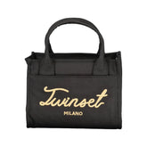 Twinset Black Cotton Women Handbag - Shopper Bags