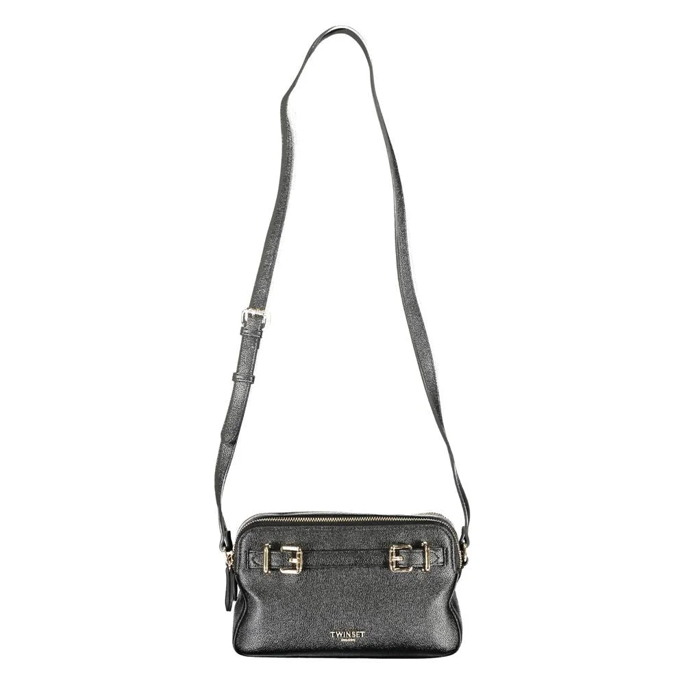Twinset Black Polyethylene Women Handbag - Cross Body Bags