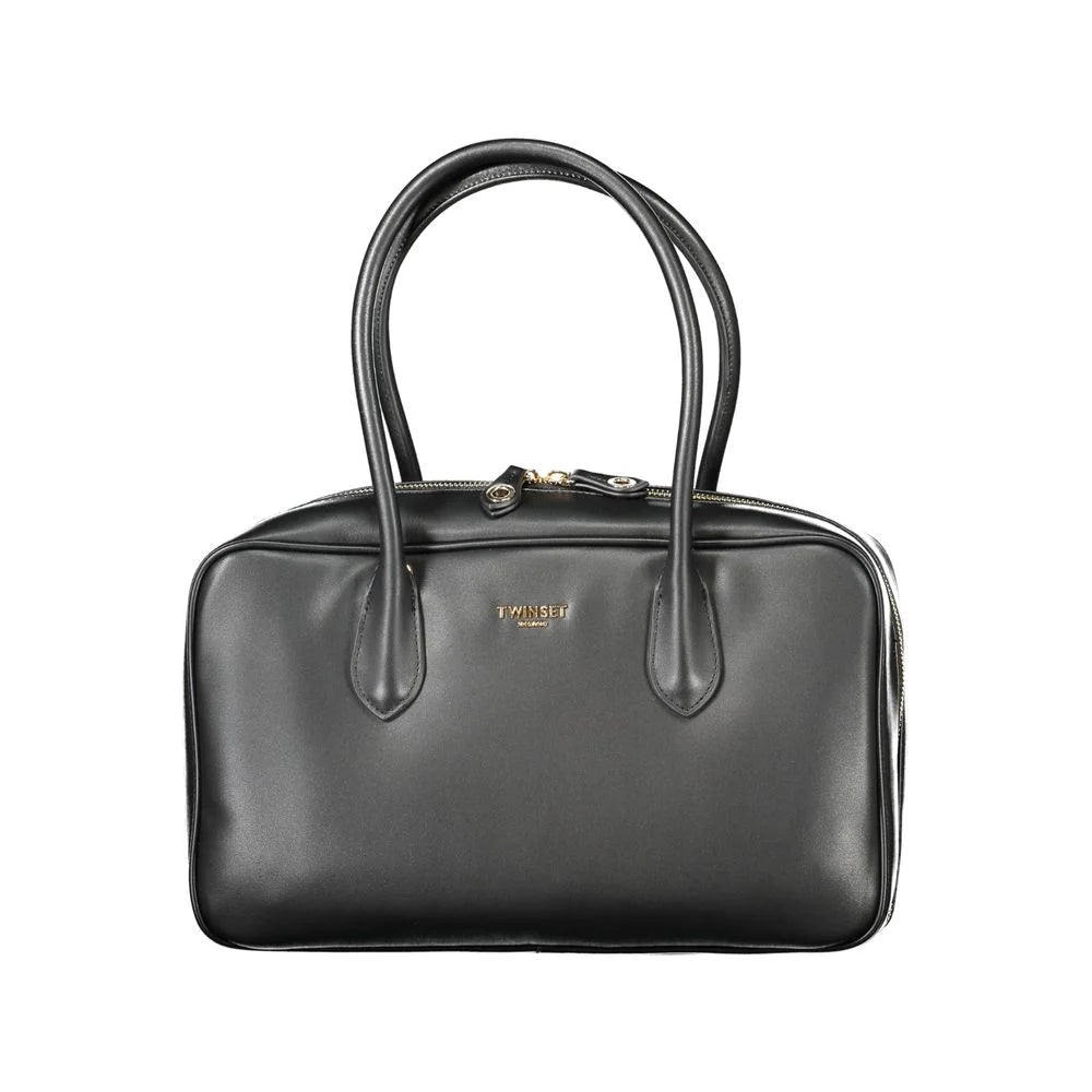 Twinset Black Polyethylene Women Handbag - Satchel Bags