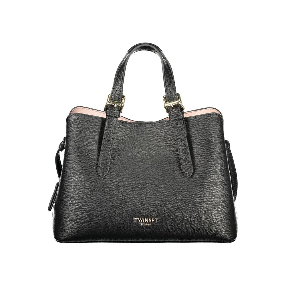 Twinset ’Black Polyurethane Women’s Handbag’
