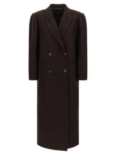 Twinset Brown Wool Coat