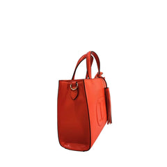 Twinset Orange Faux Leather Women Handbag