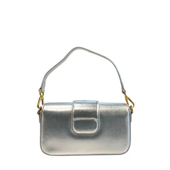 Twinset Silver PU Women Shoulder Bag