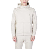 U.S. POLO ASSN. Beige Cotton Hoody - IT48 | L - Hoodies