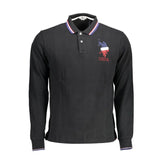 U.S. POLO ASSN. Black Cotton Men Polo Shirt - Polos