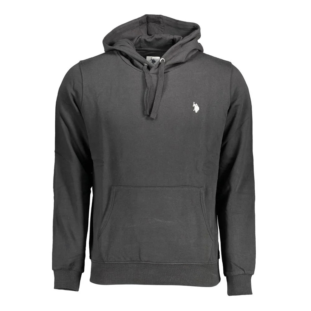 U.S. POLO ASSN. Black Cotton Men Sweater - Hoodies