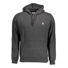 U.S. POLO ASSN. Black Cotton Men Sweater - Hoodies