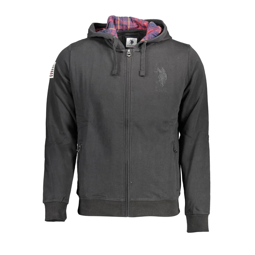 U.S. POLO ASSN. Black Cotton Men Sweater - Sweatshirts