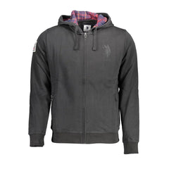 U.S. POLO ASSN. Black Cotton Men Sweater - Sweatshirts