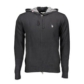U.S. POLO ASSN. Black Cotton Mens Cardigan - Cardigans