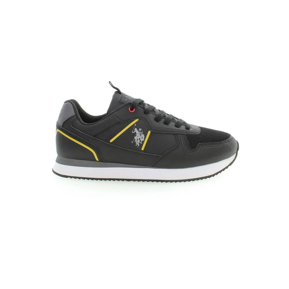 U.S. POLO ASSN. Black Polyester Sneaker - Athletic Shoes