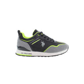 U.S. POLO ASSN. Black Polyester Sneaker - EU45/US12 - Athletic Shoes