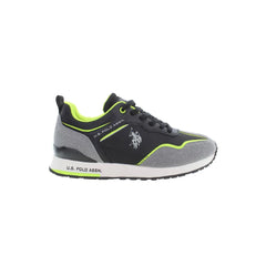 U.S. POLO ASSN. Black Polyester Sneaker - EU45/US12 - Athletic Shoes