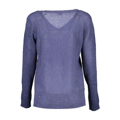 U.S. POLO ASSN. Blue Acrylic Women Sweater - M - Sweaters
