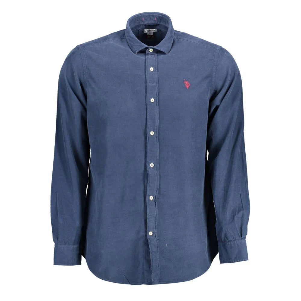 U.S. POLO ASSN. Blue Cotton Men Shirt - XXL - Shirts