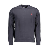 U.S. POLO ASSN. Blue Cotton Men Sweater - Sweatshirts