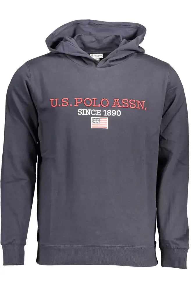 U.S. POLO ASSN. Blue Cotton Men Sweater - XL - Hoodies