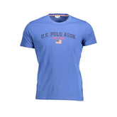 U.S. POLO ASSN. Blue Cotton Men T-Shirt - XXL - T-Shirts