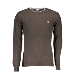 U.S. POLO ASSN. Brown Wool Men Sweater - Sweaters