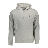 U.S. POLO ASSN. Gray Cotton Men Sweater - Hoodies