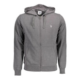 U.S. POLO ASSN. Gray Cotton Men Sweater - Hoodies
