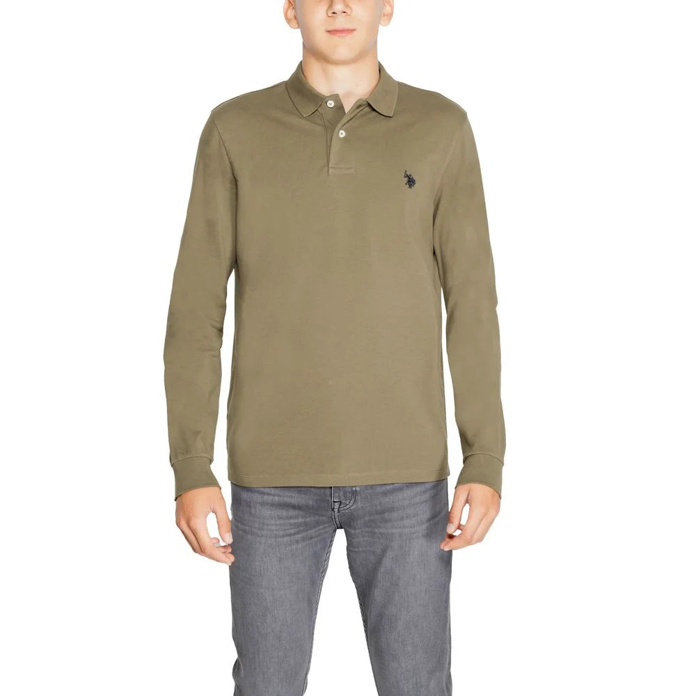 U.S. POLO ASSN. Green Cotton Long Sleeve - Polos