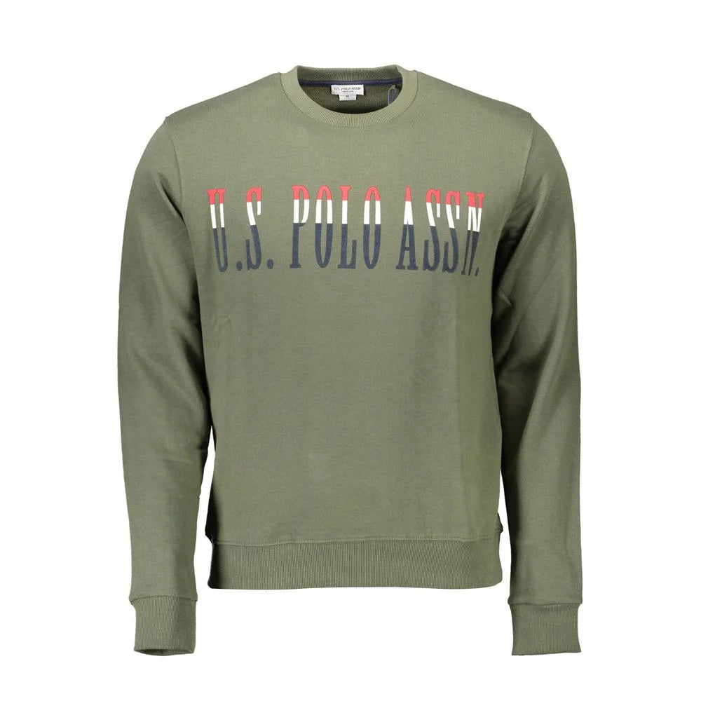 U.S. POLO ASSN. Green Cotton Men Sweater - Sweatshirts