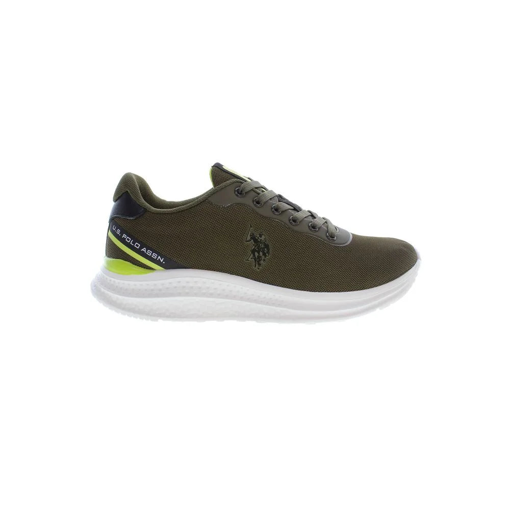 U.S. POLO ASSN. Green Polyester Men Sneaker - Sneakers