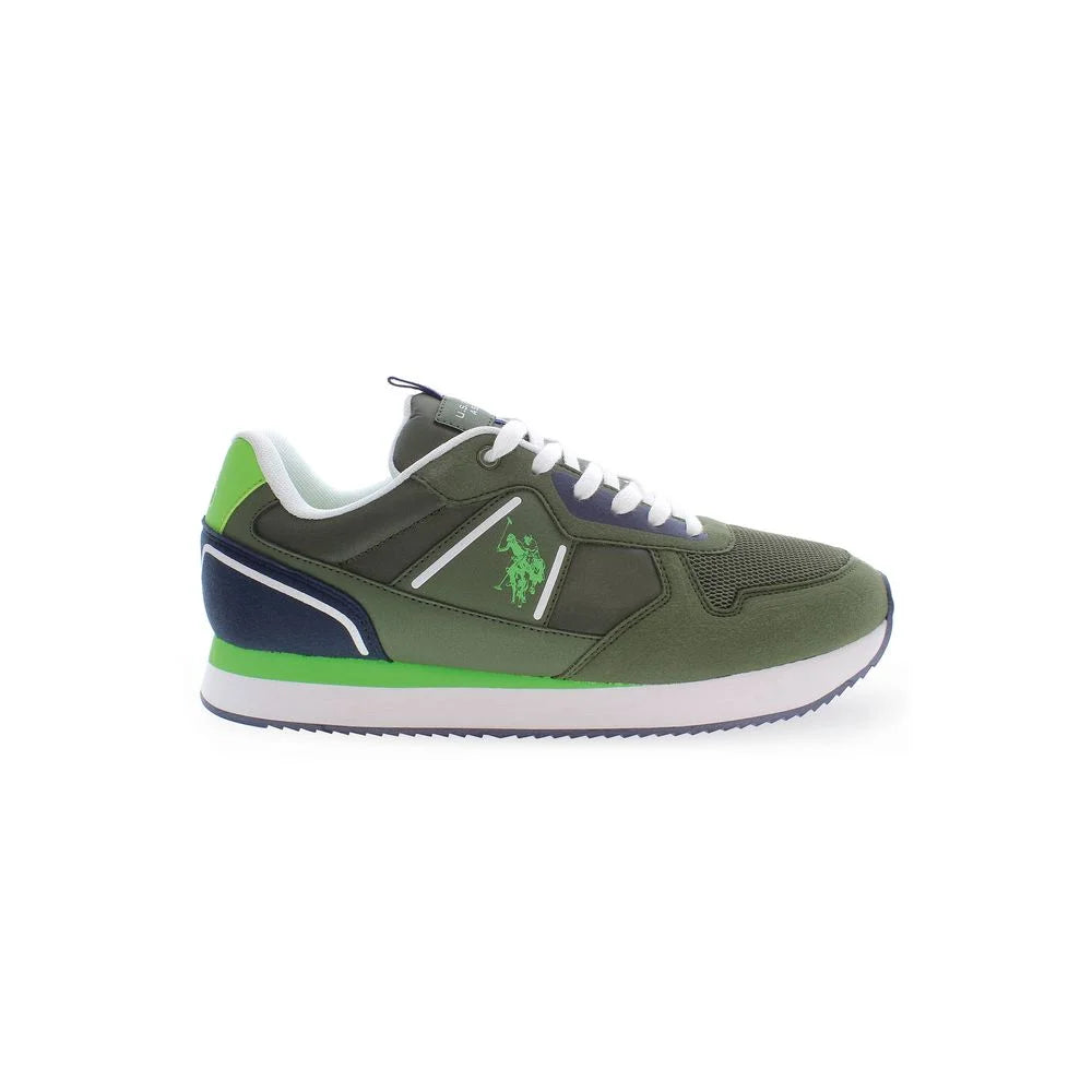 U.S. POLO ASSN. Green Polyester Men Sneaker - Sneakers