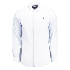 U.S. POLO ASSN. Light Blue Cotton Men Shirt - XXL - Shirts