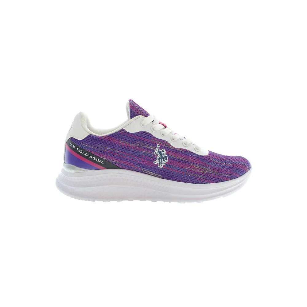 U.S. POLO ASSN. Purple Polyester Women Sneaker - EU35/US5 - Sneakers