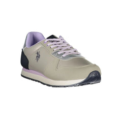 U.S. POLO ASSN. Silver Polyester Women Sneaker - Sneakers