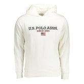 U.S. POLO ASSN. White Cotton Men Sweater - Hoodies