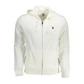U.S. POLO ASSN. White Cotton Men Sweater - Hoodies